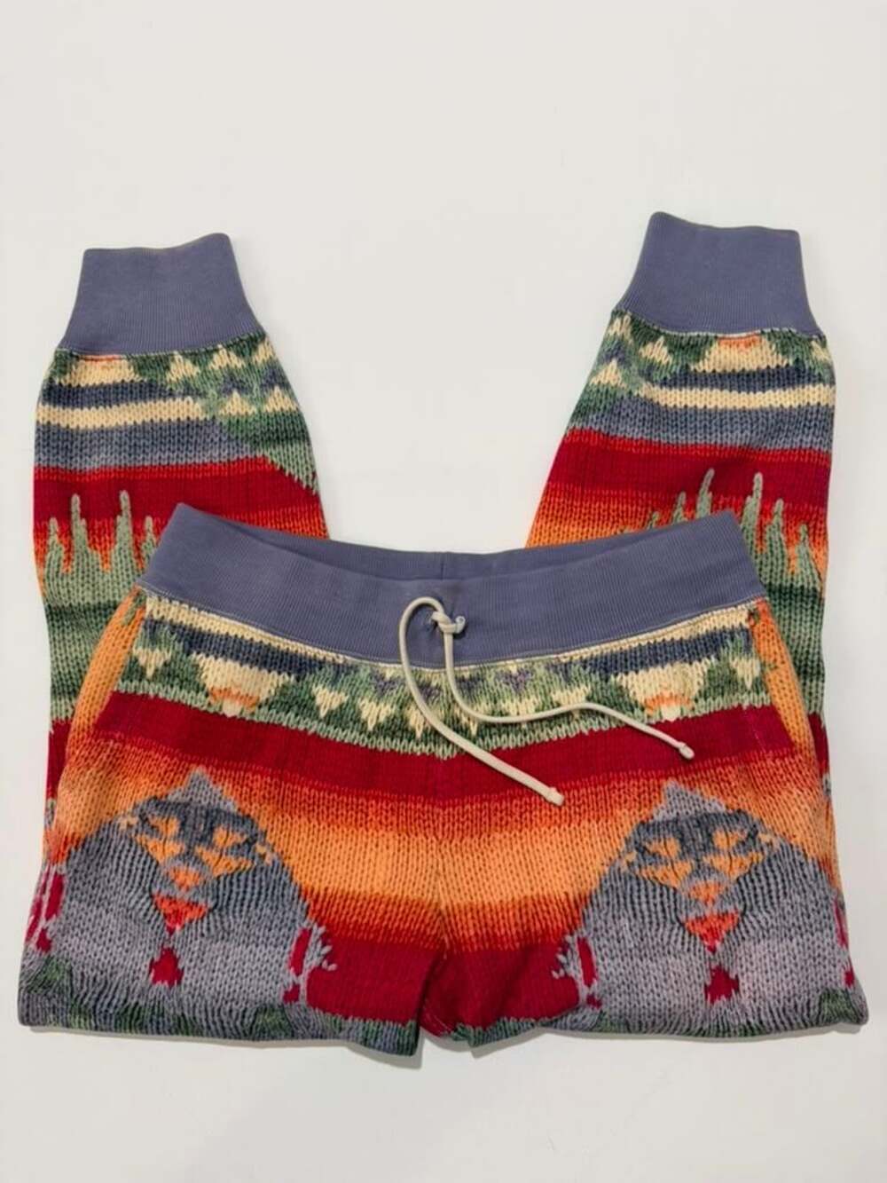 Polo Ralph Lauren Southwestern Aztec Patterned Fleece Knit Print Jogger Pants